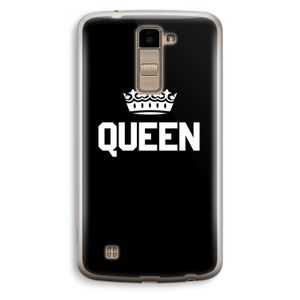 Queen zwart: LG K10 (2016) Transparant Hoesje