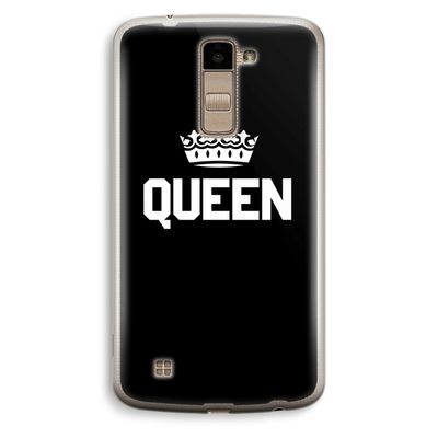 Queen zwart: LG K10 (2016) Transparant Hoesje