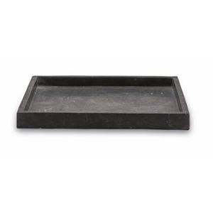 Hammam Tray Vierkant Dark Grey | 30 cm x 30 cm | Zwart | Grijs