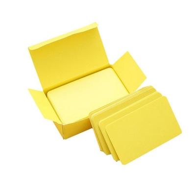 Geheugenkaarten leeg DIY graffiti woord kaarten kleine Memo pad blokken memorandum Opmerking woord kaarten (geel)