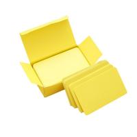 Geheugenkaarten leeg DIY graffiti woord kaarten kleine Memo pad blokken memorandum Opmerking woord kaarten (geel)