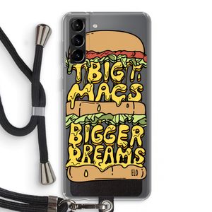 Big Macs Bigger Dreams: Samsung Galaxy S21 Plus Transparant Hoesje met koord