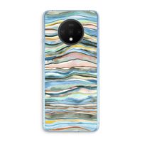 Watercolor Agate: OnePlus 7T Transparant Hoesje