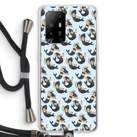 Zeemeermin: Oppo A95 5G Transparant Hoesje met koord Zeemeermin: Oppo A95 5G Transparant Hoesje met koord