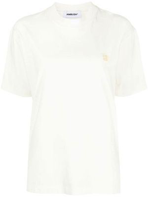 AMBUSH t-shirt à patch logo poitrine - Blanc
