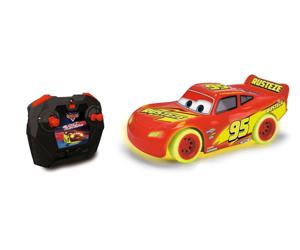 JADA TOYS 203084035 Cars Glow Racers Lightning McQueen 1:24 RC modelauto voor beginners Elektro Straatmodel