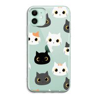 Katten: iPhone 11 Transparant Hoesje