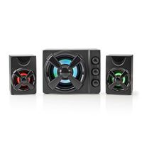 Nedis Gaming Speaker | Speaker-kanalen: 2.1 | USB Gevoed | 3,5 mm Male | 33 W | LED | Volumebediening - GSPR31021BK - thumbnail