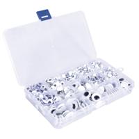 Rayher Knutsel/hobby wiebel oogjes - 1500x stuks - sorteer box - bewegend - 4-15 mm