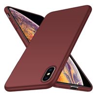 Back Case Cover iPhone Xs Max Hoesje Burgundy - thumbnail