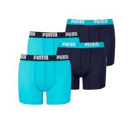 Puma Basic Boxershort 4-Pack KIDS Blauw - Maat 128 - Kleur: Blauw | Soccerfanshop