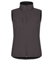 Clique 0200916 Classic Softshell Vest Lady - Donkergrijs - S - thumbnail