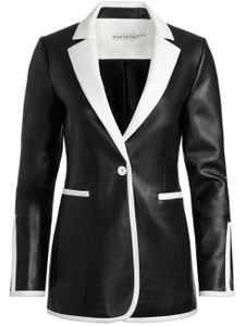 alice + olivia blazer Breann en cuir artificiel - Noir