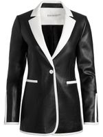 alice + olivia blazer Breann en cuir artificiel - Noir - thumbnail