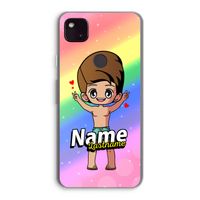 Chibi Maker man: Google Pixel 4a 5G Transparant Hoesje