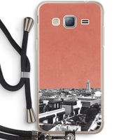 Marrakech Skyline : Samsung Galaxy J3 (2016) Transparant Hoesje met koord