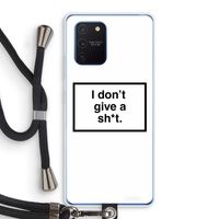 Don't give a shit: Samsung Galaxy Note 10 Lite Transparant Hoesje met koord