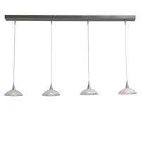 Masterlight Design eettafel lampMelani 4-lichts nikkel - 2481-37-06-130-4-DW