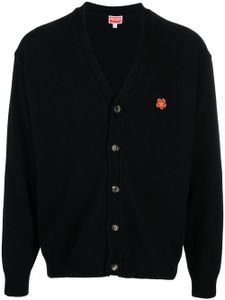 Kenzo cardigan en laine à manches longues - Noir