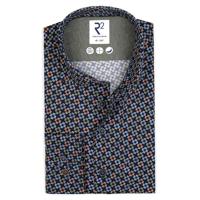 R2 Amsterdam Overhemd 126.WSP.042 blauw