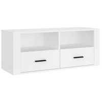 vidaXL Tv-meubel 100x35x40 cm bewerkt hout wit