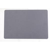 Secret de Gourmet tafel placemat PU-leer/leer look - grijs - 45 x 30 cm - Tafel onderleggers Secret de Gourmet tafel placemat PU-leer/leer look - grijs - 45 x 30 cm - Tafel onderleggers