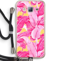 Pink Banana: Samsung Galaxy J3 (2016) Transparant Hoesje met koord