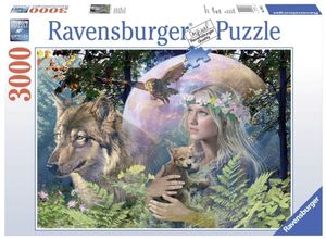 Ravensburger puzzels 3000 stukjes Wolven in de maneschijn