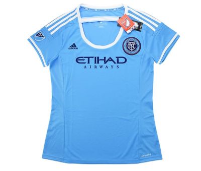 New York City Shirt Thuis 2015-2016 Dames Blauw - Maat L - Kleur: Blauw | Soccerfanshop New York City Shirt Thuis 2015-2016 Dames Blauw - Maat L - Kleur: Blauw | Soccerfanshop