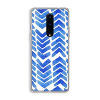 Blauwe pijlen: OnePlus 8 Transparant Hoesje Blauwe pijlen: OnePlus 8 Transparant Hoesje