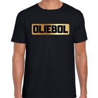 Oliebol fout Oud en Nieuw jaar - t-shirt - zwart - voor heren - Feestkleding