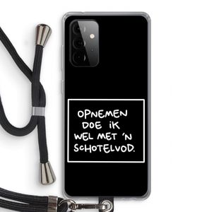 Schotelvod: Samsung Galaxy A72 5G Transparant Hoesje met koord