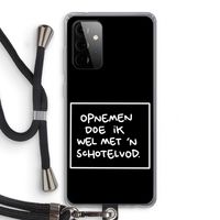 Schotelvod: Samsung Galaxy A72 5G Transparant Hoesje met koord