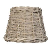 Clayre & Eef Lampenkap Ø 20x15 cm Beige Rotan Rond Rieten Lampenkap