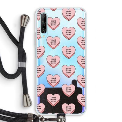 Chicks before dicks: Huawei P Smart Pro Transparant Hoesje met koord