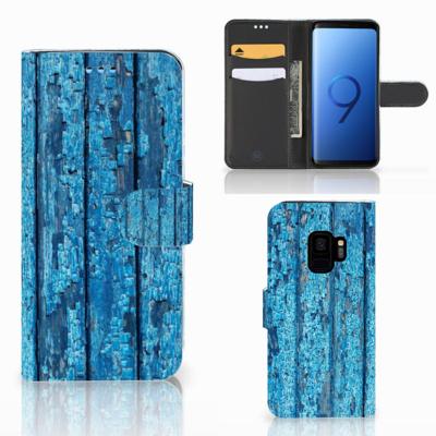 Samsung Galaxy S9 | Book Style Case | Wood Blue