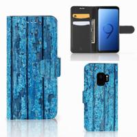 Samsung Galaxy S9 | Book Style Case | Wood Blue