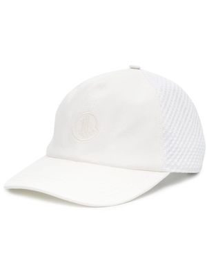 Moncler casquette à logo brodé - Blanc