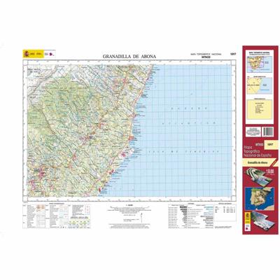 Topografische kaart 1097 MT50 Granadilla de Abona (Tenerife) | CNIG - Instituto Geográfico Nacional1