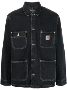 Carhartt WIP veste en jean à patch logo poitrine - Noir