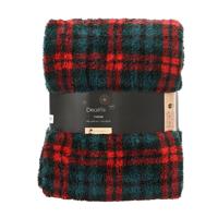 Sprei polyester L130b170h0,8 cm rood II Decoris - Decoris