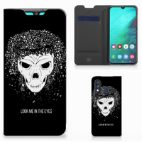 Mobiel BookCase Samsung Galaxy A40 Skull Hair - thumbnail