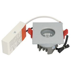 BM100-11 Vierkant vast IP44 Zilver