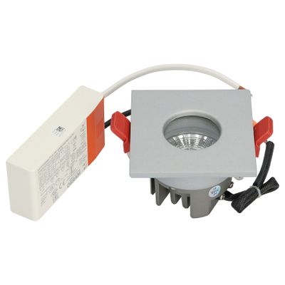 BM100-11 Vierkant vast IP44 Zilver
