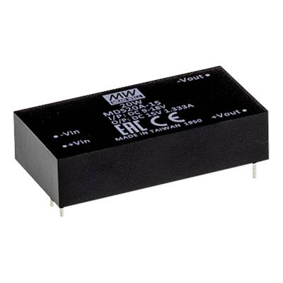 MEAN WELL MDS20B-12 DC/DC-converter 24 V 12 V 1.67 A 20 W Aantal uitgangen: 1 x Inhoud 1 stuk(s)