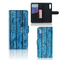 Xiaomi Mi 9 Book Style Case Wood Blue