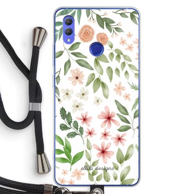 Botanical sweet flower heaven: Honor Note 10 Transparant Hoesje met koord