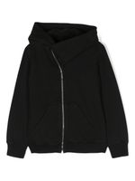 Rick Owens Kids hoodie Mountain à design asymétrique - Noir