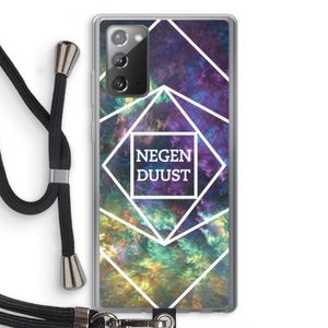 Negenduust ruimte: Samsung Galaxy Note 20 / Note 20 5G Transparant Hoesje met koord