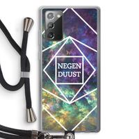 Negenduust ruimte: Samsung Galaxy Note 20 / Note 20 5G Transparant Hoesje met koord